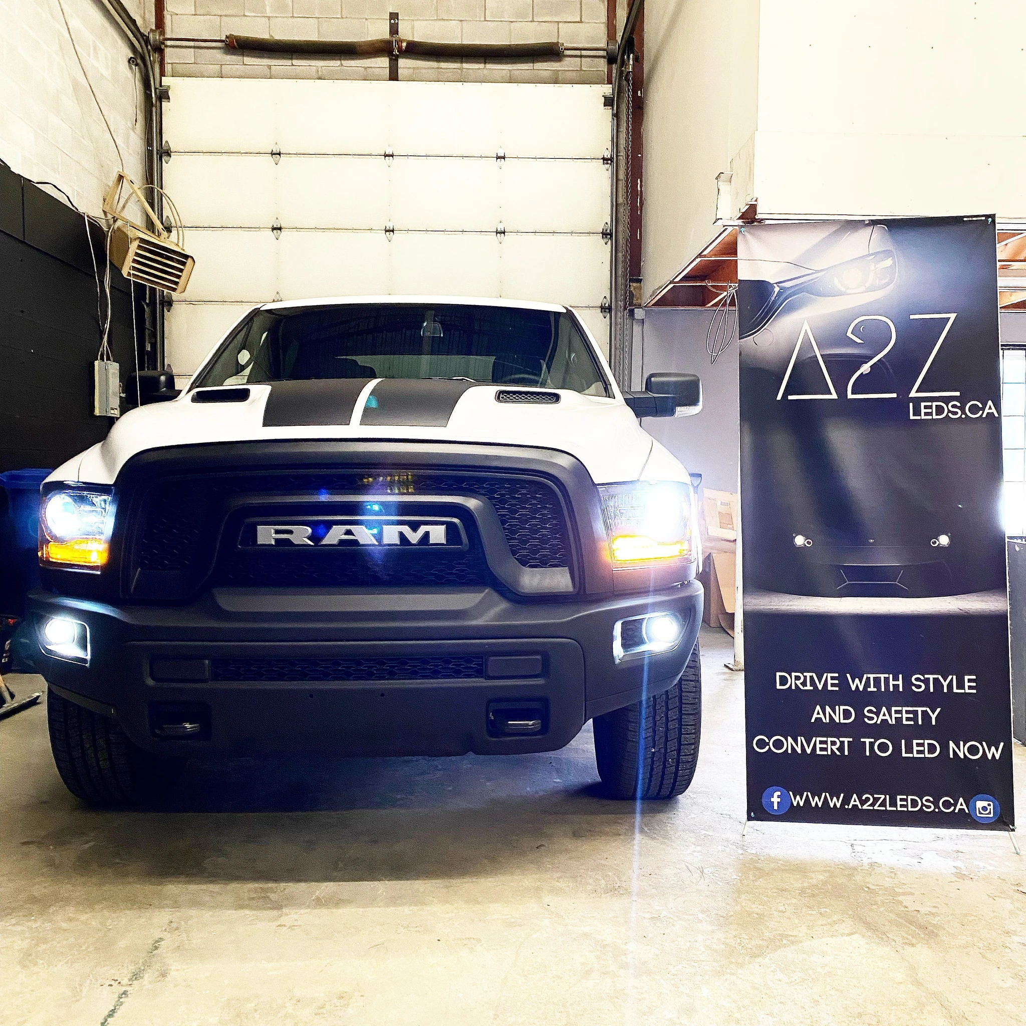 Fits RAM 1500/2500/3500/4500/5500 2009-2022 Classic/Warlock Bundle - Free 3rd Brake and License Plate LED Bulbs - A2Z LEDS