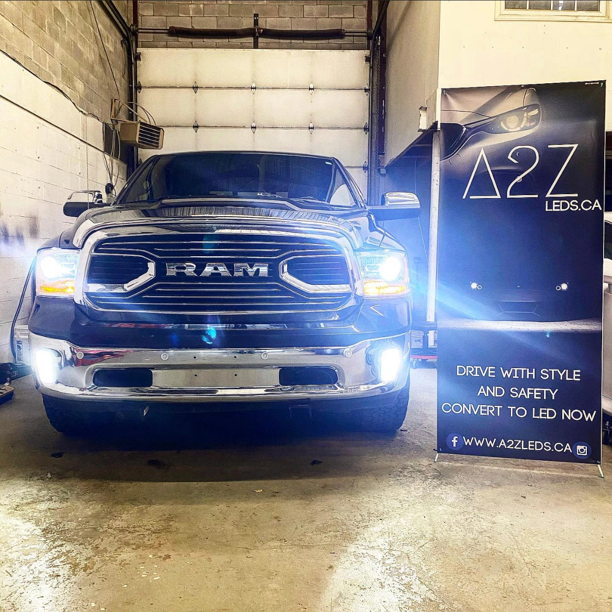Fits RAM 1500/2500/3500/4500/5500 2009-2022 Classic/Warlock Bundle - Free 3rd Brake and License Plate LED Bulbs - A2Z LEDS