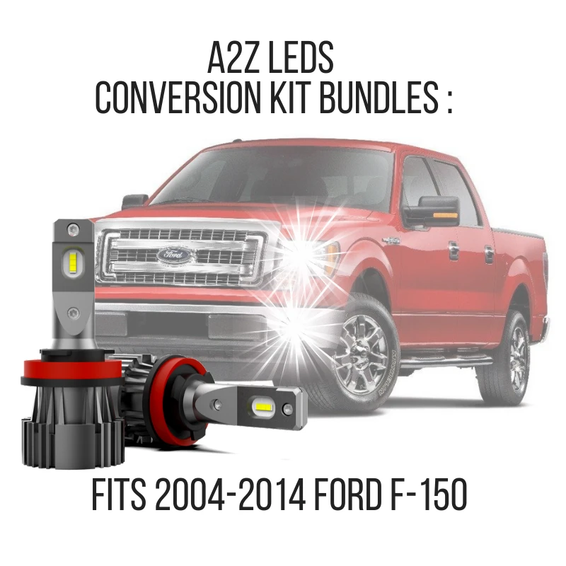 Fits Ford F-150 2004-2014 LED Conversion Kit Bundles - Free 3rd Brake and License Plate LED Bulbs - A2Z LEDS