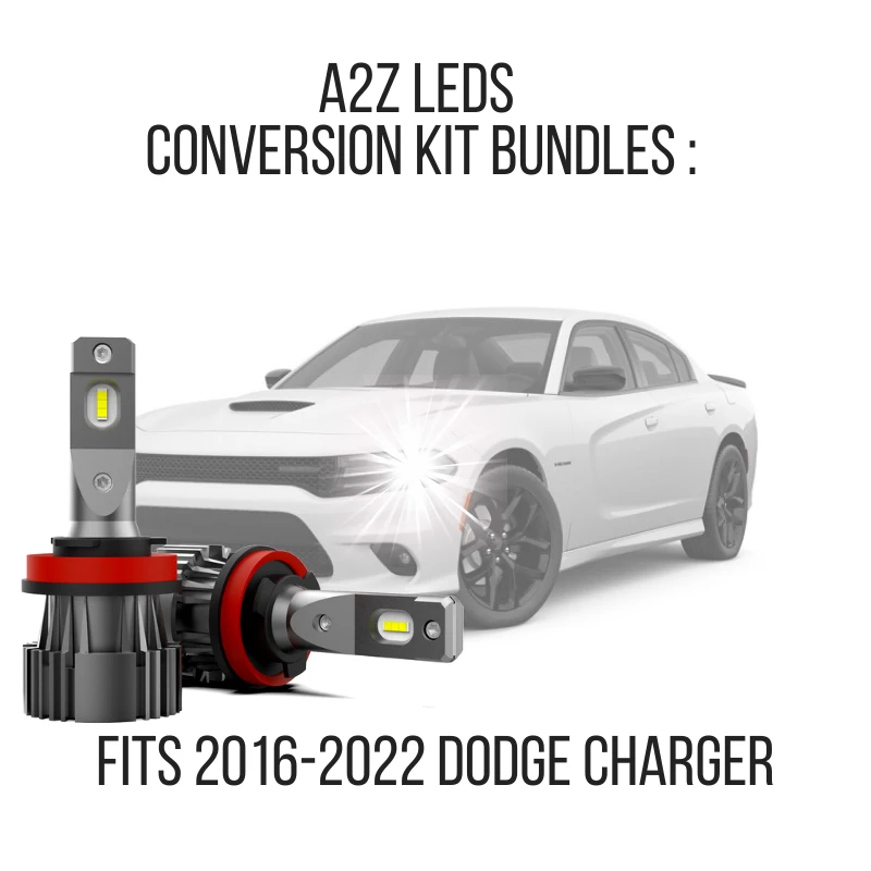 Fits Dodge Charger 2016-2021 LED Conversion Kit Bundles - A2Z LEDS