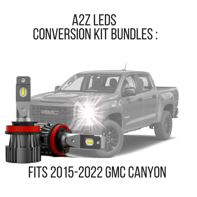 Fits GMC Canyon 2015-2022 - LED Conversion Kit Bundles - Free License Plate LED Bulbs - A2Z LEDS