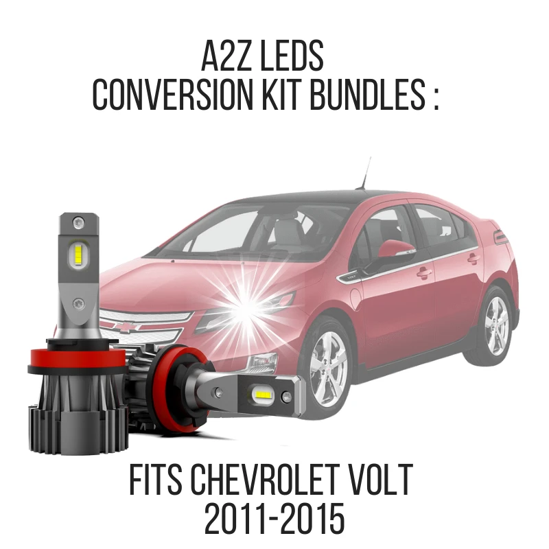 Fits Chevrolet Volt 2011-2015 LED Conversion Kit Bundles - Free Reverse LED Bulbs - A2Z LEDS