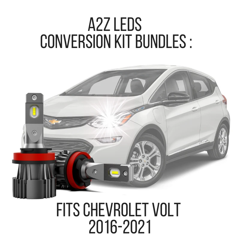 Fits Chevrolet Volt 2016-2021 LED Conversion Kit Bundles - Free Reverse LED Bulbs - A2Z LEDS