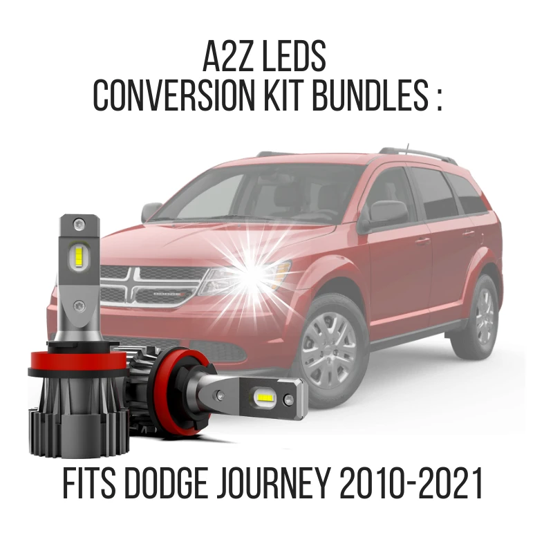 Fits Dodge Journey 2010-2021 LED Conversion Kit Bundles - Free License Plate LED Bulbs - A2Z LEDS