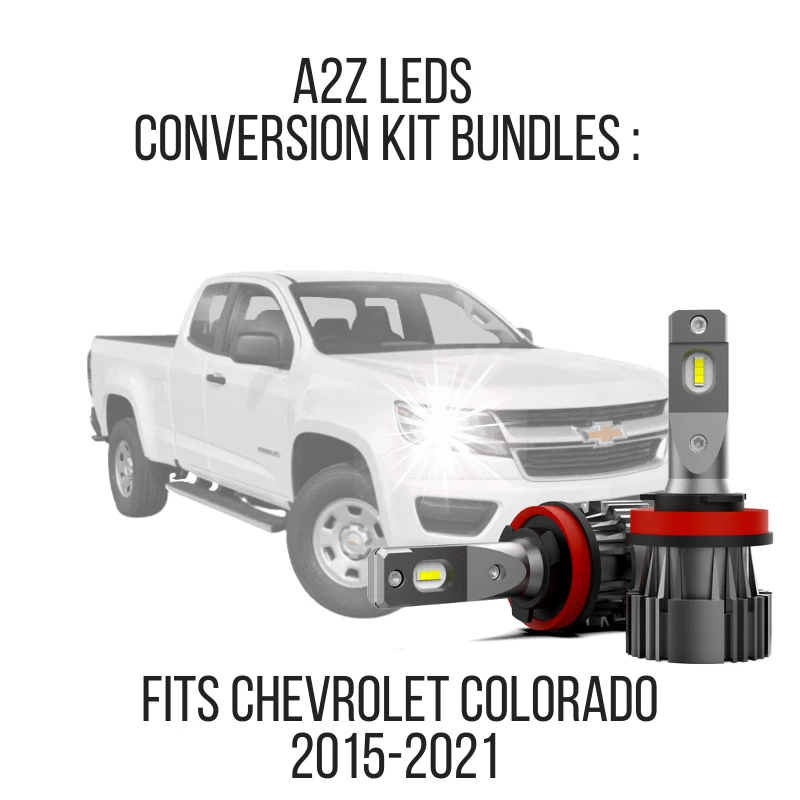 Fits Chevrolet Colorado 2015-2022 LED Conversion Kit Bundles - Free 3rd Brake and License Plate LED Bulbs - A2Z LEDS