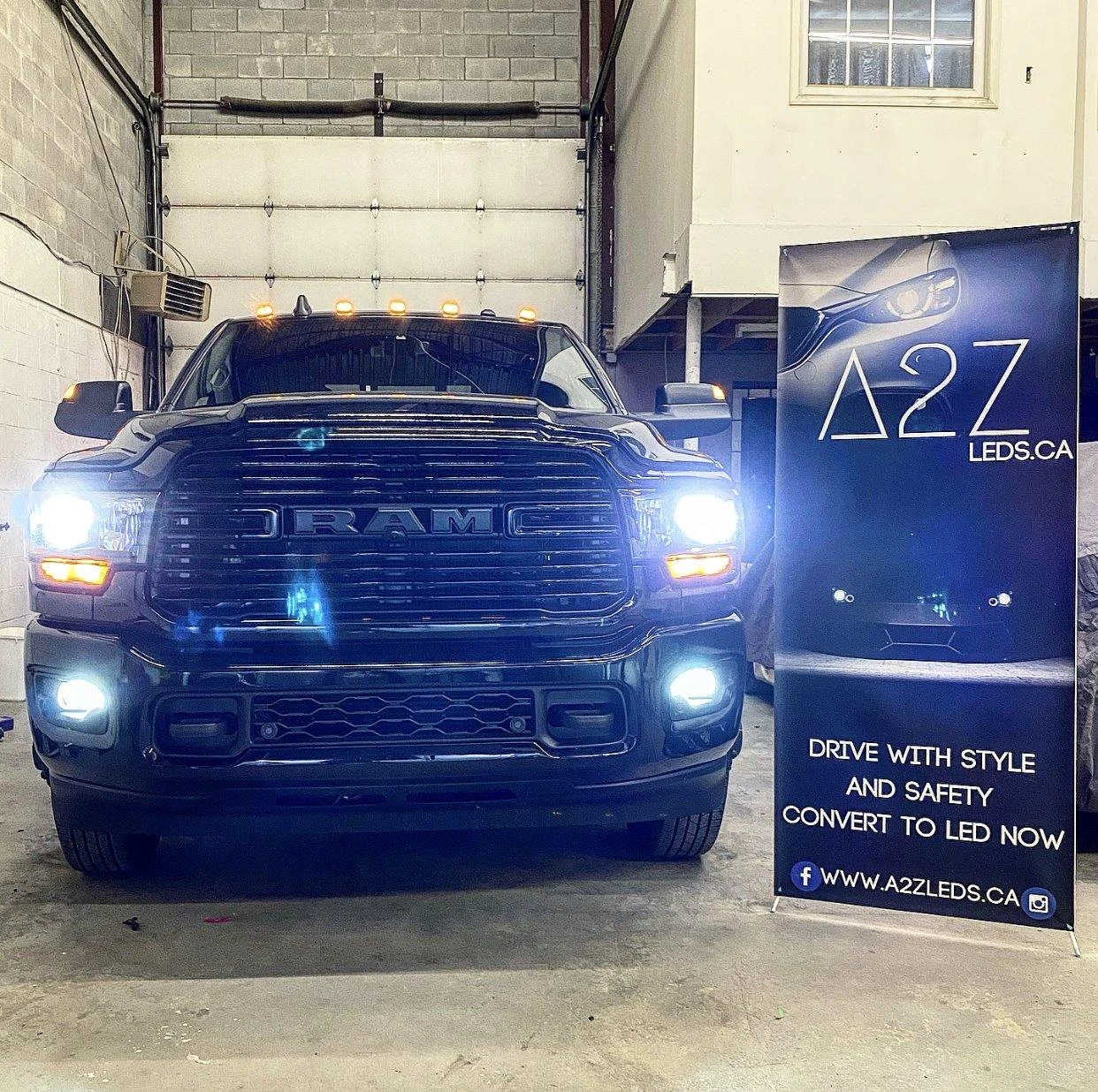 RAM 1500/2500/3500/4500/5500 2019-2021 LARAMIE, LONGHORN & BIGHORN (NEW BODY) - Free 3rd Brake and License Plate LED Bulbs - A2Z LEDS